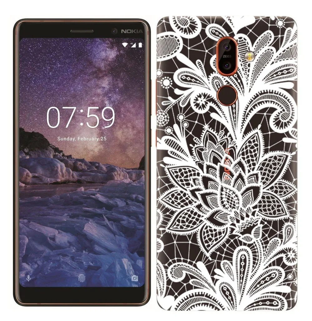 Силиконовый чехол для Nokia 7 Plus 2 1 3 5 6 мягкий ТПУ 8 прозрачный X6 |