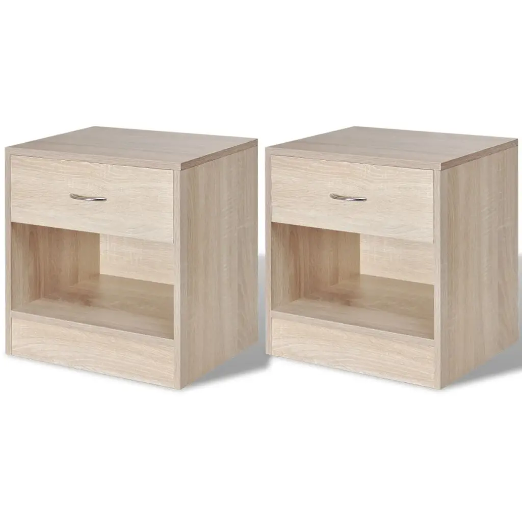 VidaXL 2 прикроватные тумбочки с ящиком дуба Цвет|cabinet|cabinet with drawerscabinet drawer |