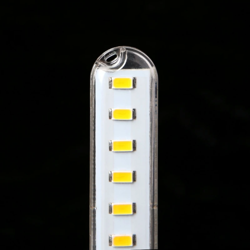 Мини мобильный питания USB Светодиодная лампа DC5V 8 LED компьютер портативный ночник