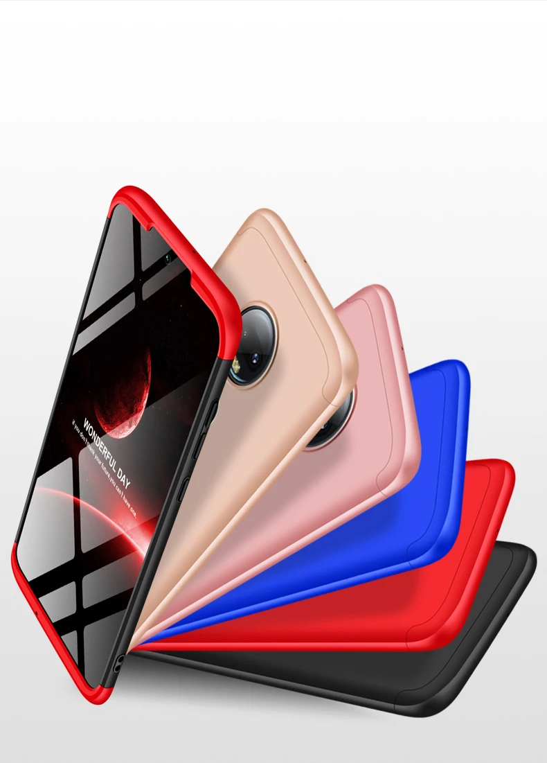 Чехол Cherie Capas для Motorola Moto G7 G6 Plus, защитный чехол, аксессуары для телефонов, Жесткий ПК 360 чехол для Motorola Moto G6 Fundas