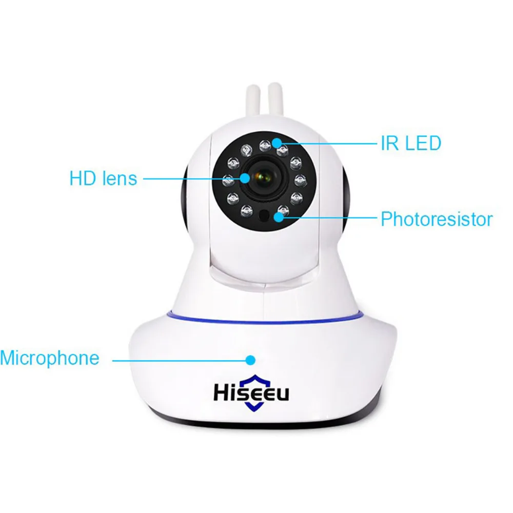 Камера видеонаблюдения Hiseeu 1080P с функцией ночного видения HD камера безопасности