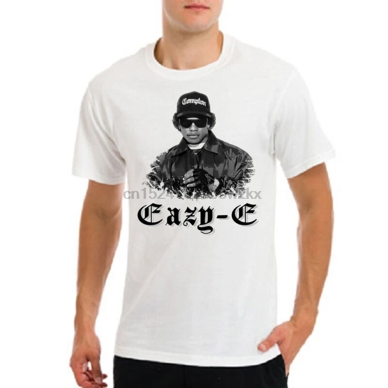 EAZY E Eric Wright NWA Compton гангста Гангстер thug life белая футболка|Мужские футболки| |