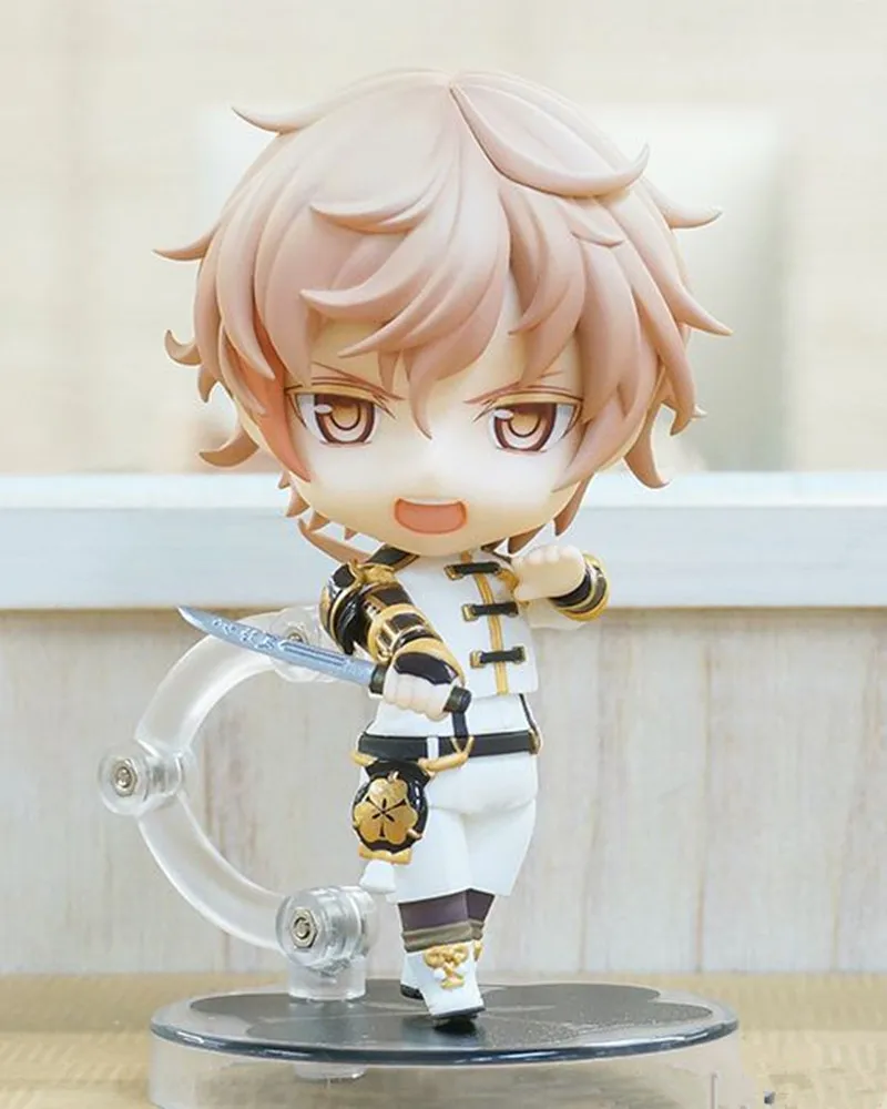 Новинка 10 см аниме фигурка Touken Ranbu Online Nendoroid Monoyoshi Sadamune 651 Модель Статуэтка из ПВХ Классная коллекция для мальчиков Игровая кукла - Цвет: no box