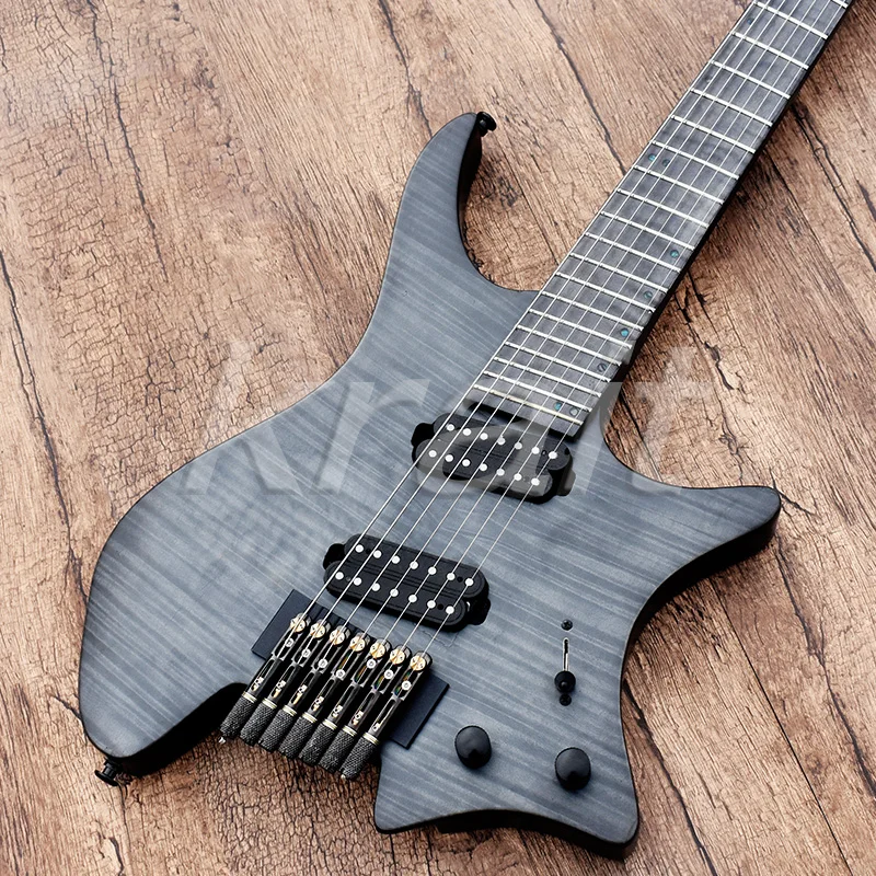 Krait безголовая гитара 7 струн strandberg безголовая гитара пепельное дерево Пламя клен Топ Пламя клен Шея