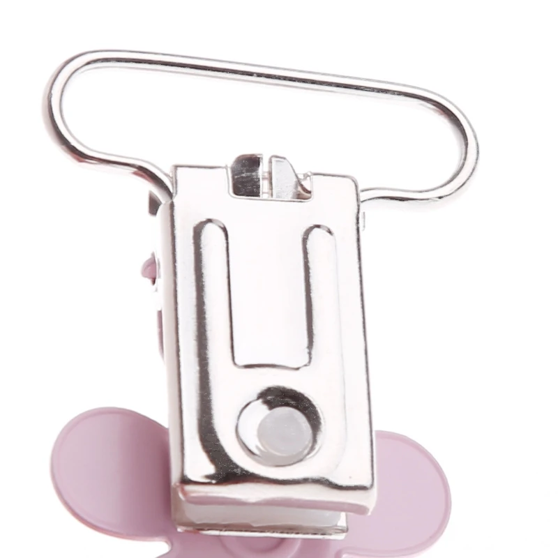 5 шт. новые детские зажимы для пустышки металлические вставки в виде цветка