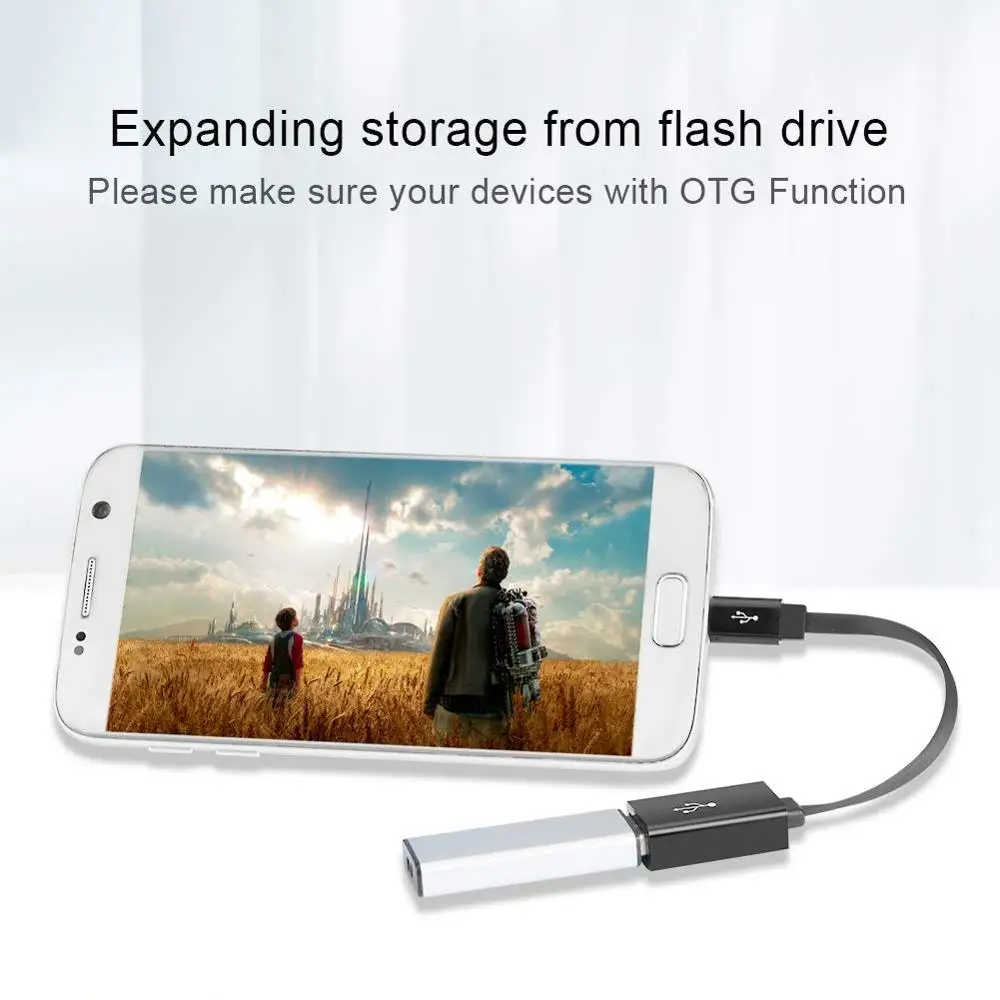 Micro USB 2 0 OTG кабель Плоский на Go Мужской к Женский адаптер 6 дюймов|Кабели USB| |