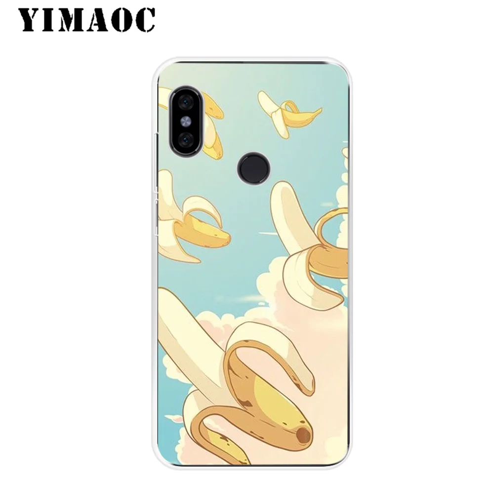 YIMAOC Banana Cute Funny Soft Silicone Case for Xiaomi Redmi 6 6A 5A 5 S2 Puls Note 8 7 4X 4 4A Pro Go |