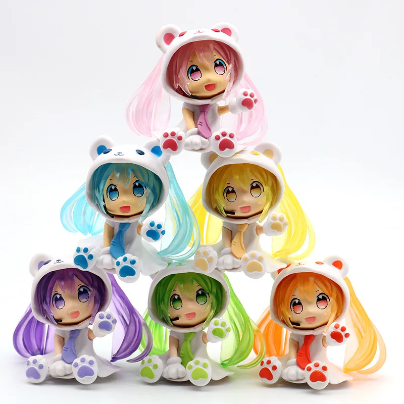 Аниме Хацунэ Мику Сакура фигурка Снежная Nendoroid принцесса Brinquedo ПВХ Q Ver. Действий