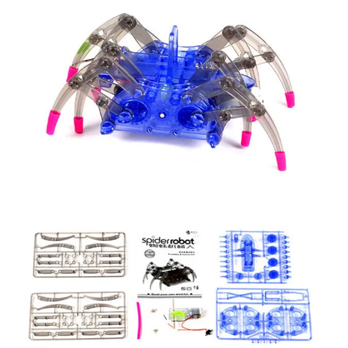 Электрический робот-паук DIY игрушечные лошадки развивающие собранный комплект