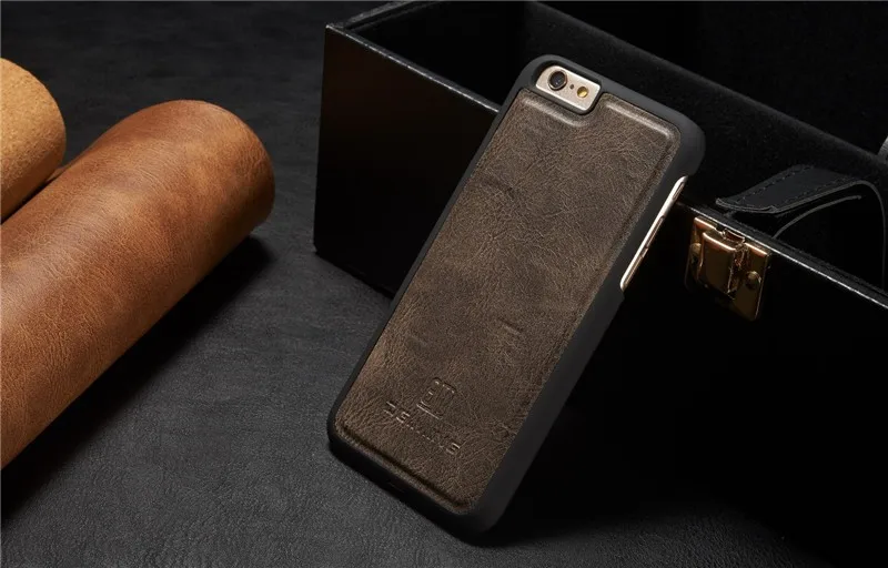 DG. MING кожаный чехол для iPhone 11 Pro Max XS Max XR X 6 6S 7 8 Plus откидной Чехол-бумажник для samsung S10 S9 S8 Note 10 Plus Coque