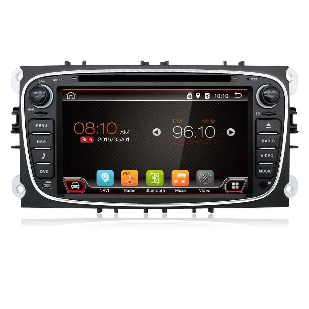 Сенсорный экран Android 7 1 2 Din Автомобильный мультимедийный плеер для FORD FOCUS Mondeo S MAX C