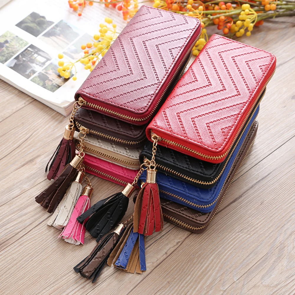 Женский кожаный кошелек простой Cartera Mujer Роскошный 2018 Portefeuille Femme модный длинный