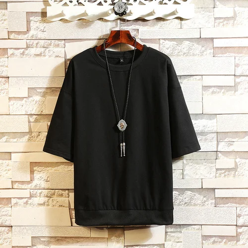 Casual Men's Clothing Tops& Tees T-Shirts Plus Asian Sizes M-4XL 5XL Summer Short Sleeves Brand Tshirt - Цвет: T19829 ASIAN SIZE B