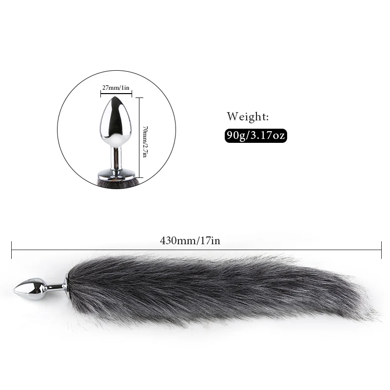 Анальные игрушки с лисьим хвостом Анальная пробка искусственная игрушка