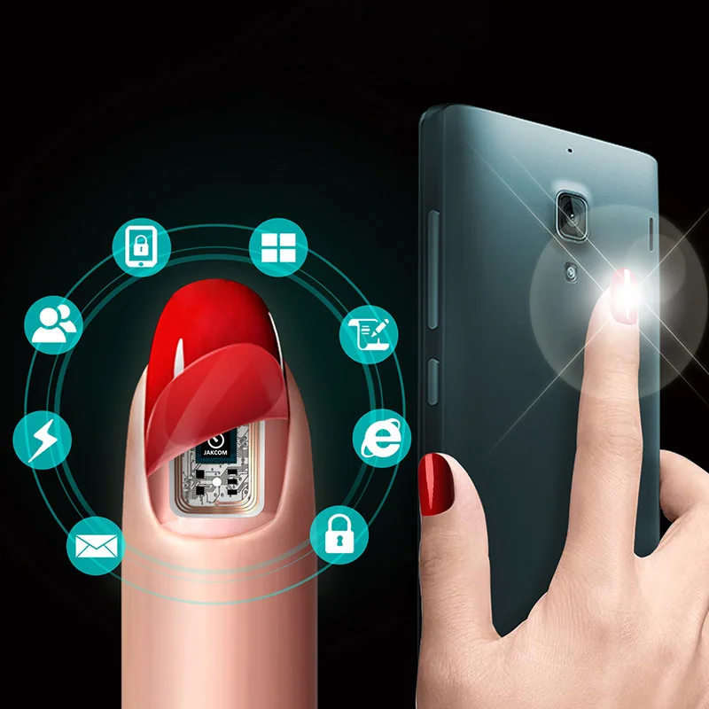 Горячая продажа носимые смарт наклейки для ногтей имитируют IC карты NFC