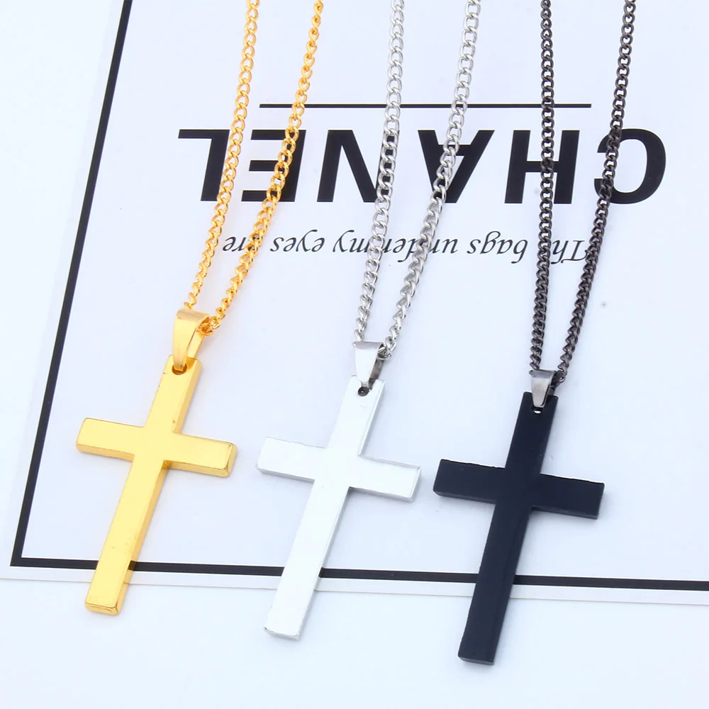 Мужская винтажная цепь PUN золотое/серебряное ожерелье из нержавеющей стали