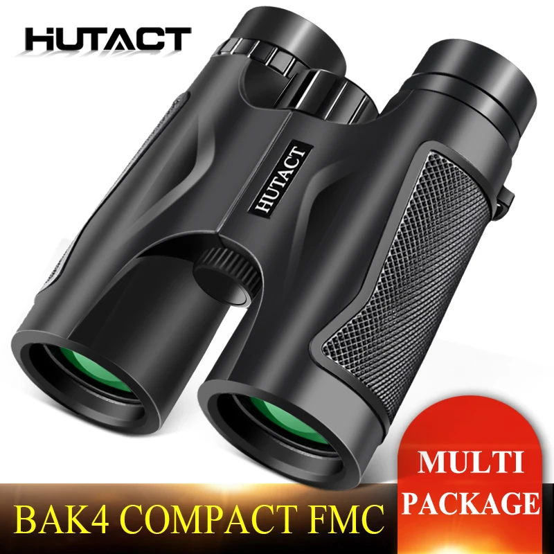 HUTACT 10x42 Бинокль для охоты Тусклое освещение Ночная версия Стекло BAK4 Оптика
