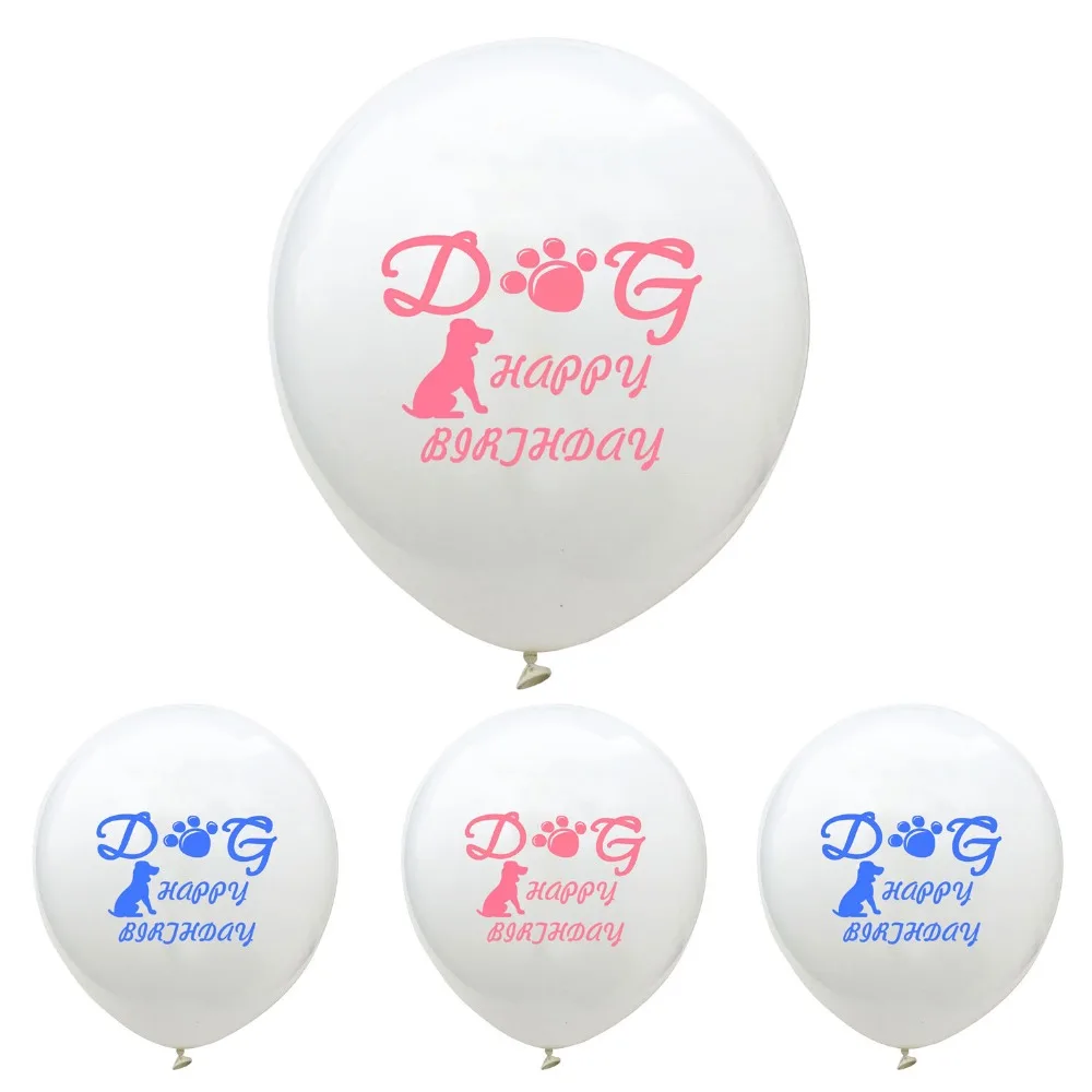 Pet Dog Puppy Party украшения Воздушные шары 10 шт 12 дюймов собачьи следы латексные