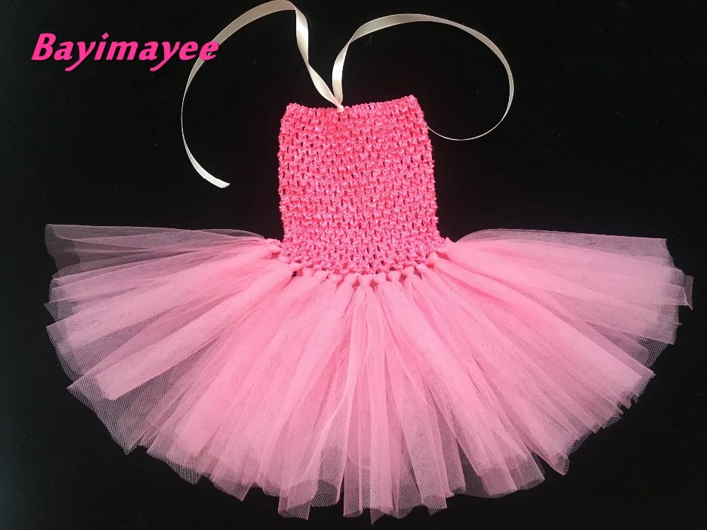 Милое Платье-пачка кроше для маленьких девочек Розница 1 слойный тюлевый