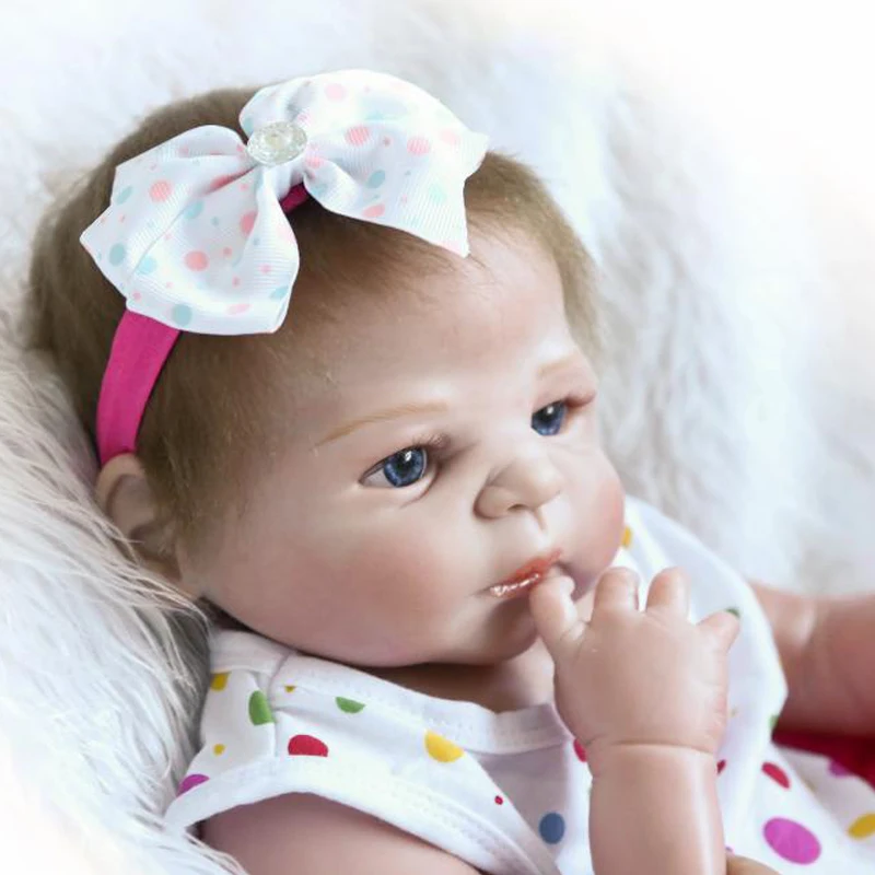 NPK реалистичные детские куклы игрушки для детей подарки цельное Силиконовое тело