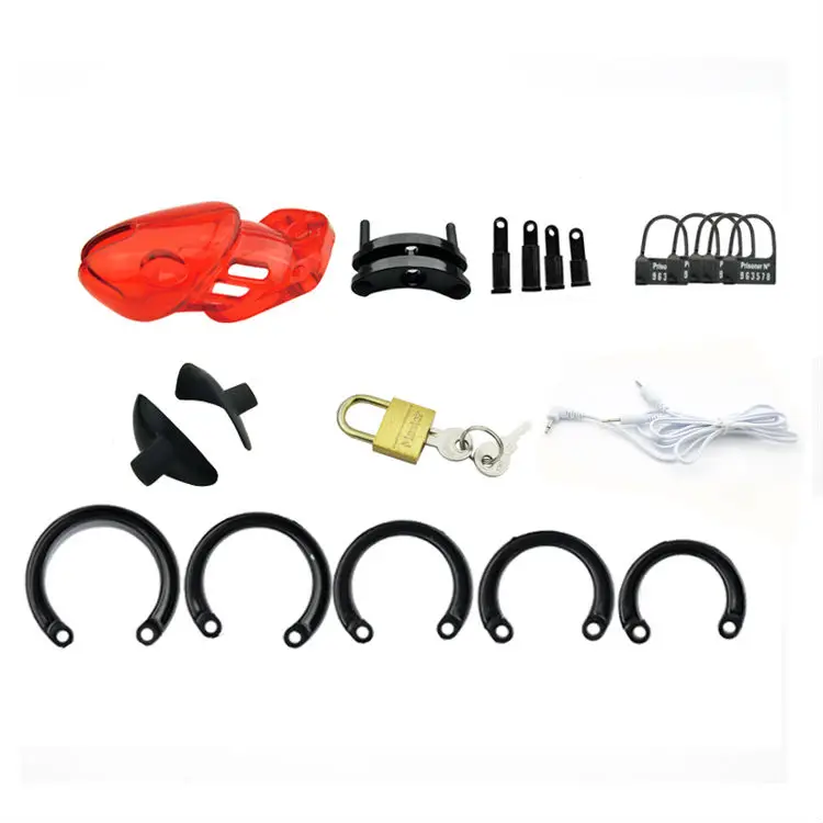 Электро Блокировка Estim Мужской целомудрие клетка для взрослых секс игры пенис