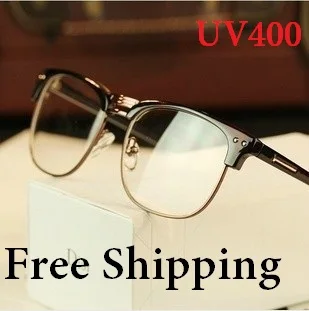 Мужские и женские очки для чтения брендовые в британском стиле с полуоправой UV400 |