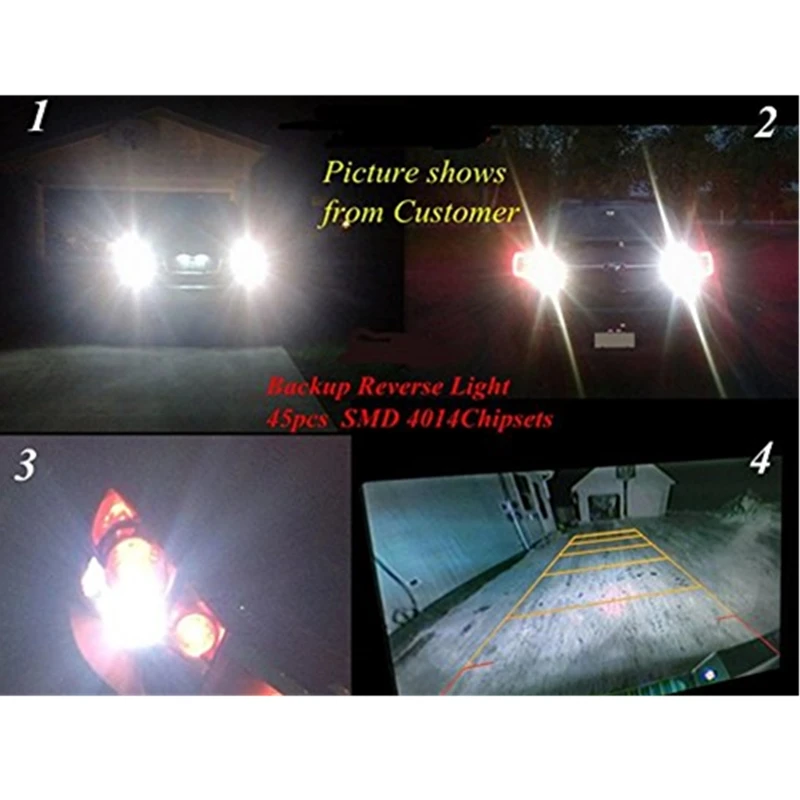 W16W T15 T10 4014 45SMD светодиодный автомобильный купольный светильник лампа для чтения