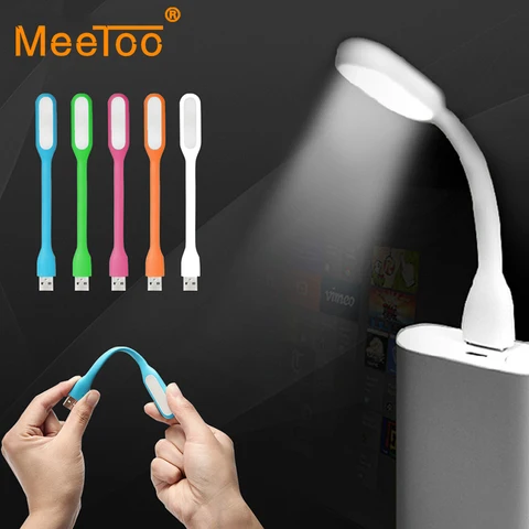 MeeToo новый оригинальный USB Led лампа для чтения света мини чип регулируемое освещение в белый/синий/зеленый/розовый/оранжевый
