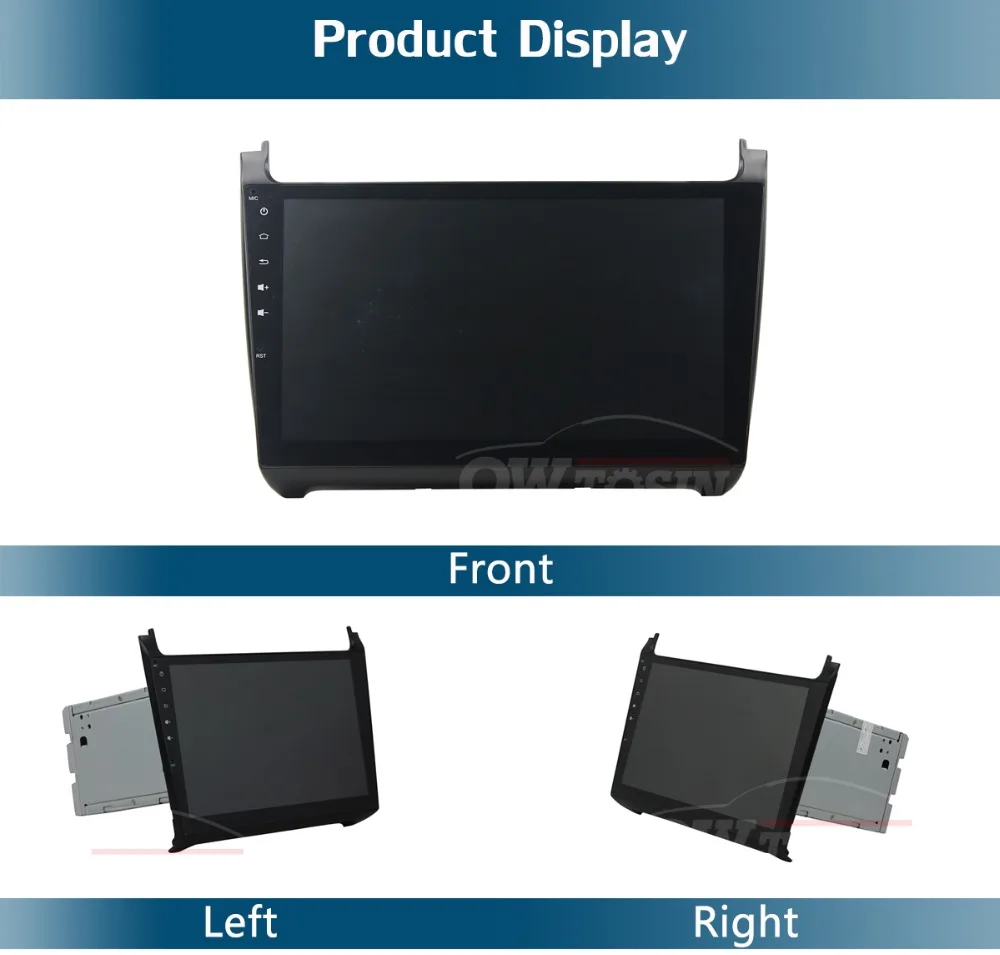 10," ips 8Core Android 9,0 4G ram+ 64G rom автомобильный проигрыватель с радио и GPS для Volkswagen VW Polo 2012 2013 DSP CarPlay