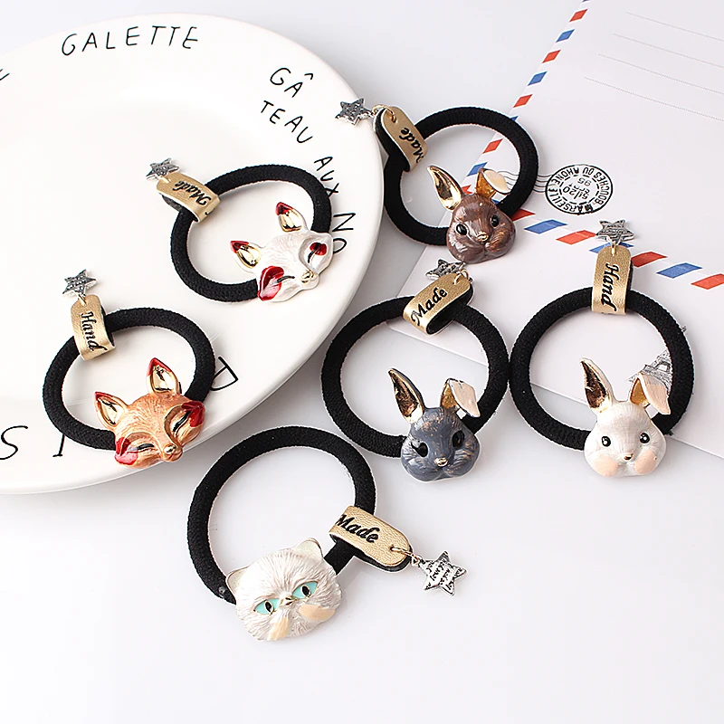 М мизм мультяшная резинка для волос с животными Женская аксессуары женские