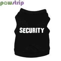 pawstrip xs l security dog vest summer dog clothes black pet puppy t shirts for small dogs chihuahua yorkie pug cat vest costume