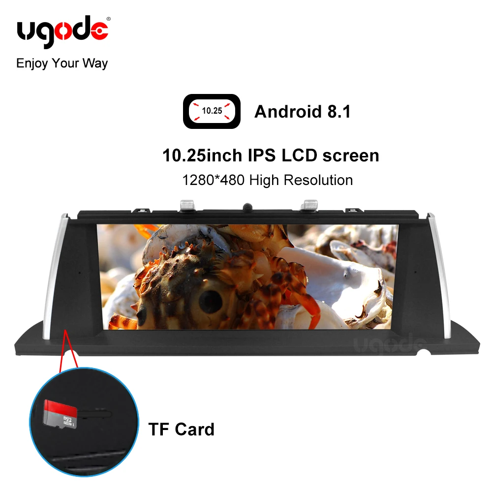 Ugode PX6 10 25 &quotIPS экран Автомобильный GPS Navi для BMW F07 5 Серия GT Android 9 0 система аудио