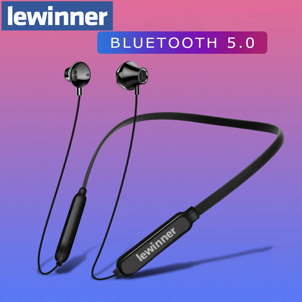Lewinner A10 Bluetooth наушники IPX4 водонепроницаемые беспроводные V5.0 гарнитура с шейным