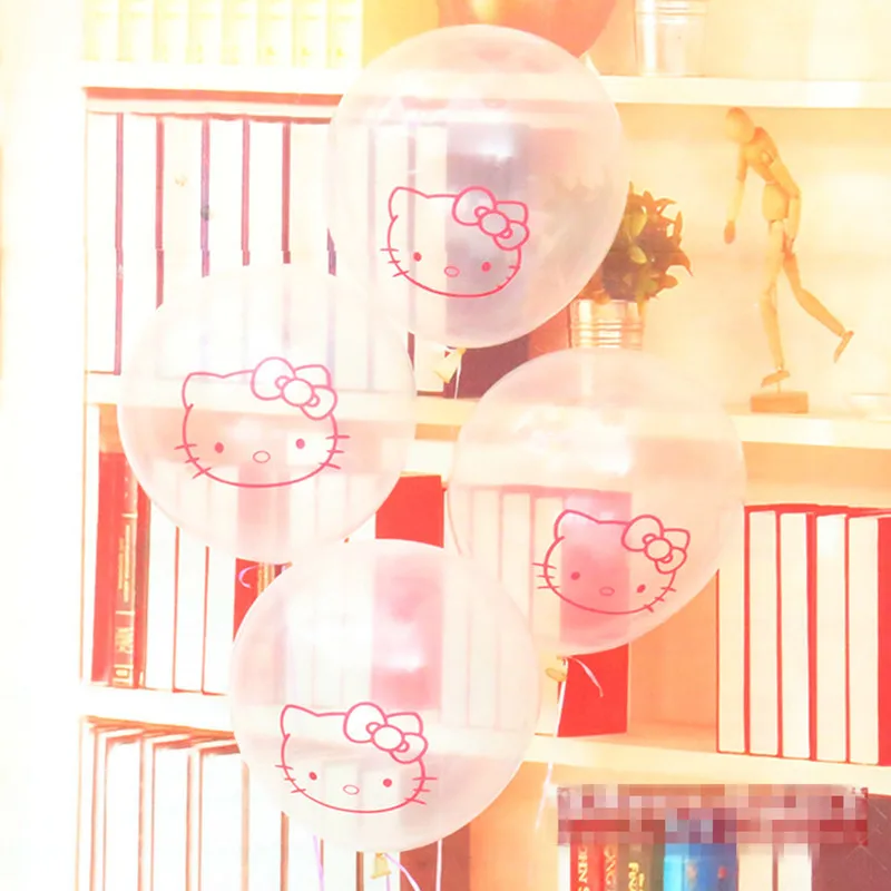 200 шт 12 дюймов hello kitty латексные воздушные шары надувные на Рождество Свадьба День