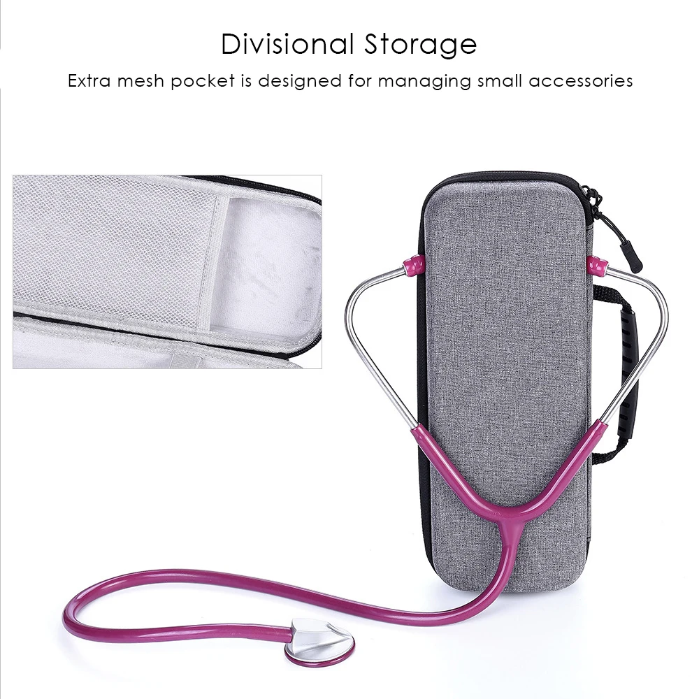 2019 Жесткий EVA портативный стетоскоп сумка чехол Чехол для 3M Littmann Classic III/MDF/ADC/Omron и