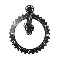Classic Creative Home of the Continental Bell Gear Clock Unique Amazing DIY Home Wall Clock Admirable Rejor For Living Room
