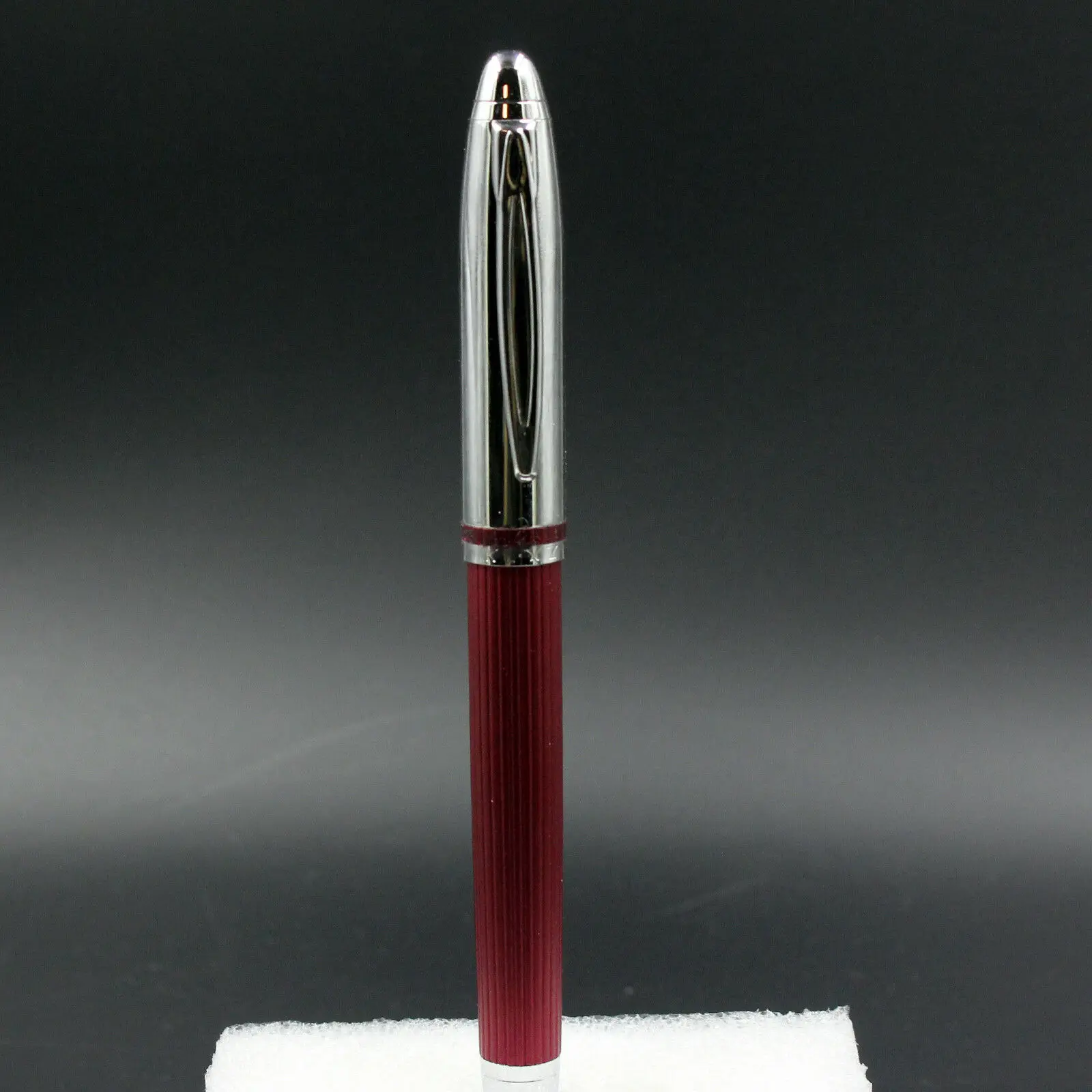 

New Old Stock Fuliwen Red Line Fountain Pen Medium Nib Converter Pen Stationery Office school supplies