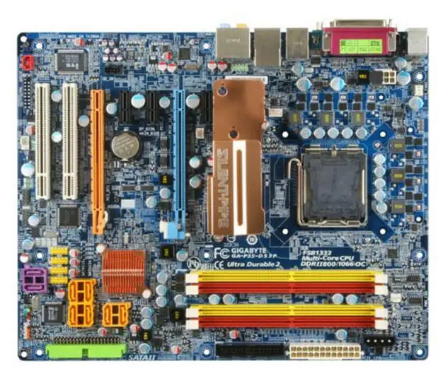Для Gigabyte GA P35 DS3P оригинальная б/у материнская плата для настольного компьютера с