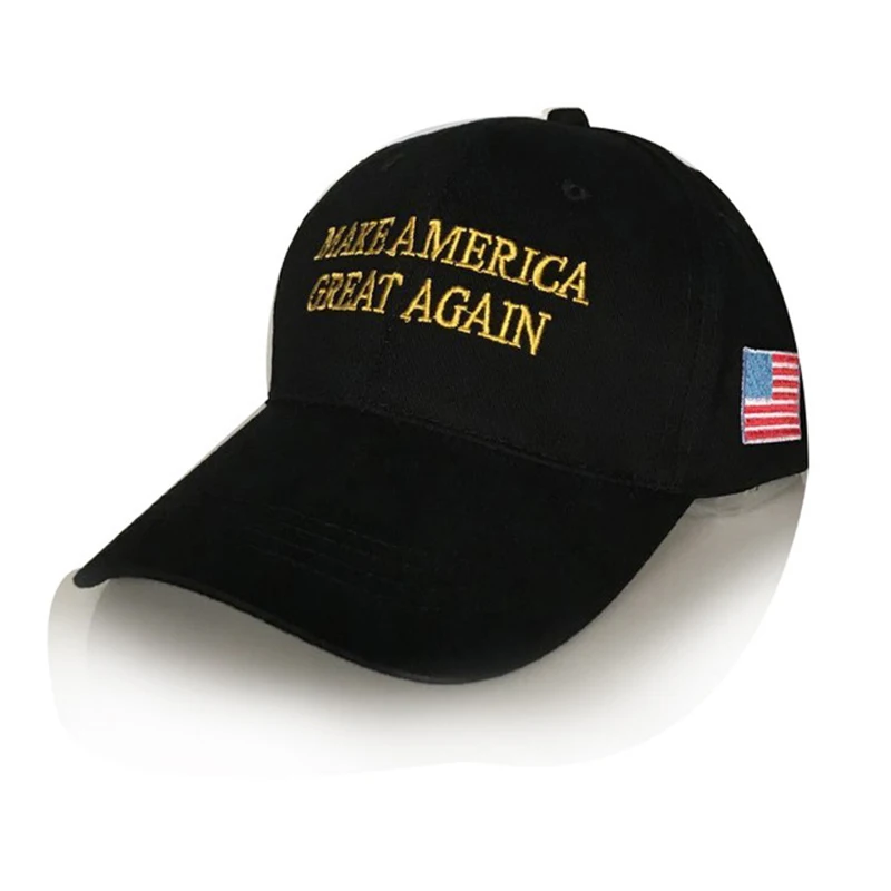 Golf cap Besti Make America Great Again Donald Trump Slogan with USA Flag Cap Adjustable Red black 2 color Multiple styles | Спорт и