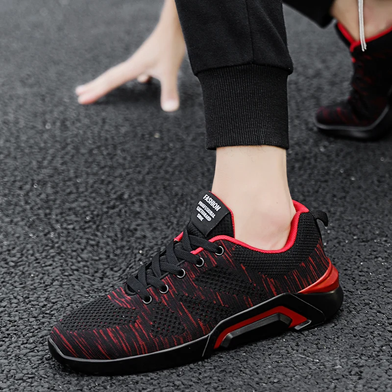 2019 новый летний Для мужчин теннисные туфли светильник Обувь с дышащей сеткой