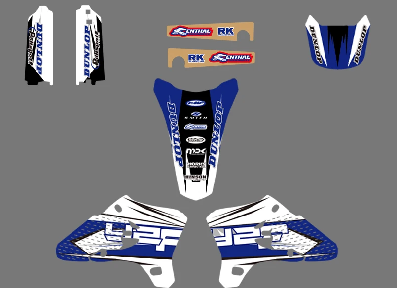 Графические и Фоновые наклейки наборы для Yamaha YZ250F YZ450F YZF250 YZF450 2003 2004 2005 YZ 250F 450F YZF 250