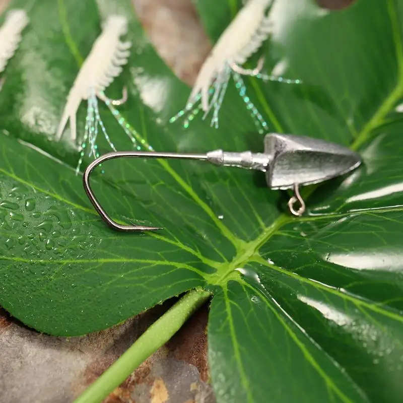 Crank Lead Jig Head Hook Soft Lures Jigging Fishing Hooks Soft Worm Fishing Tackle Accessories