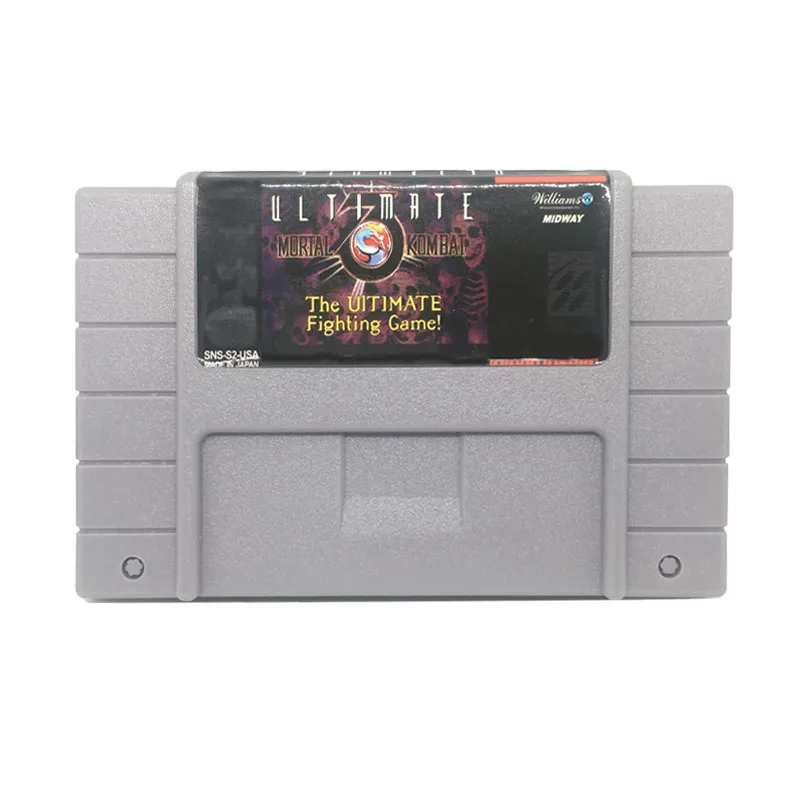 Ultimate Mortal Kombat III США Версия для 16 бит серый видео карточная игра картридж для NTSC игры
