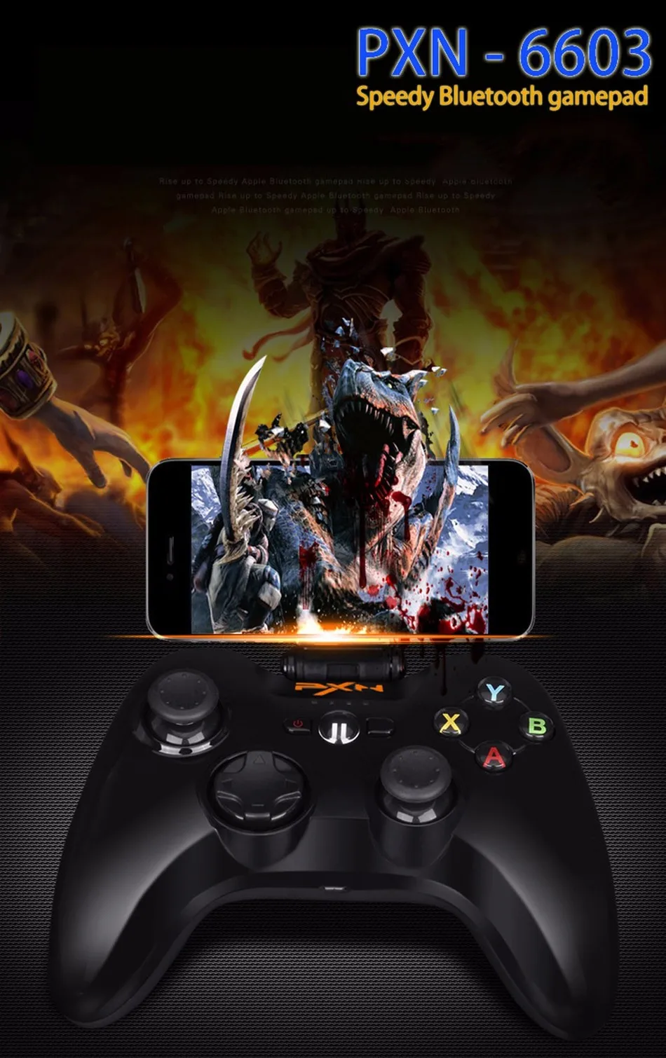 PXN-6603 Speedy WiFi, Bluetooth, беспроводной игровой контроллер портативный джойстик виброручка геймпад для iPhone/iPad/iPod/Apple tv