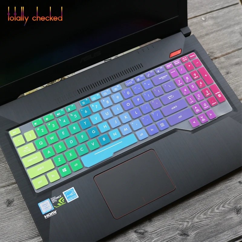 rainbow Для ASUS ROG strix S5AM S7AM FX80 FX503VD FX503VM GL503VD GL503GE GL503VM GL503VS 15,6 ''15 защита для клавиатуры ноутбука кожи - Цвет: rainbow