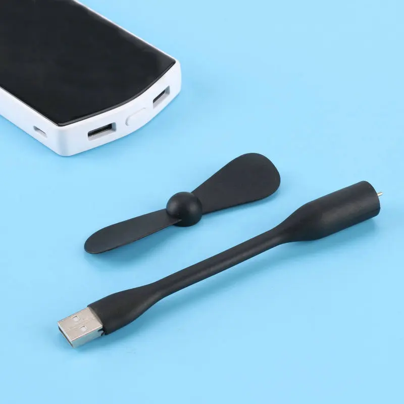 black Мини USB вентилятор для мобильных устройств, маленький ноутбук, зарядка для телефона ITAS6640A - Цвет: black