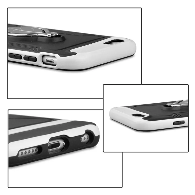 Heat dissipation Phone Case For iPhone 6s 6 7 8 Plus XR XS MAX Leaf Finger Ring Magnetic Bracket PU Soft Silicone Hard PC Cover |