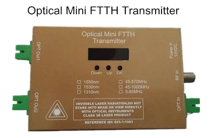 1550 нм 4~ 10 мВт FTTH мини кабельный ТВ-передатчик волоконно-оптический узел