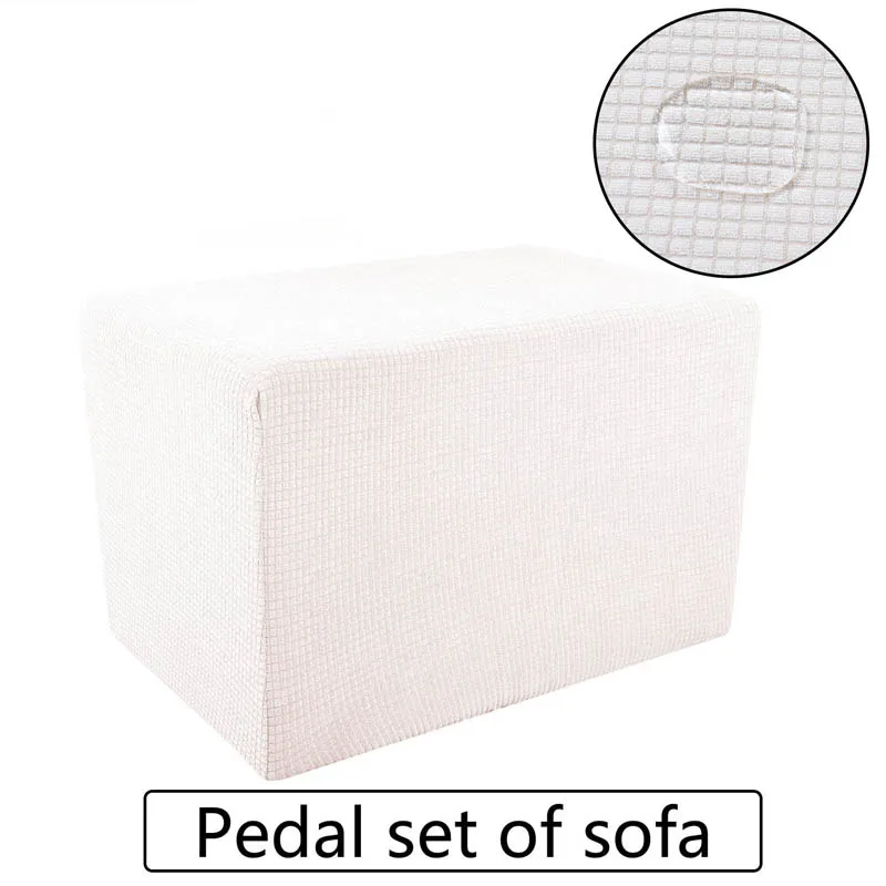 Толстый флисовый чехол для дивана гостиной табуретки ног водонепроницаемый