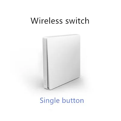 Умный светильник Xiaomi Aqara с одной проволокой, 86 ZiGBee, настенный выключатель, одинарный/двойной беспроводной ключ, Mijia APP, Настенная коробка - Цвет: Wireless key 1